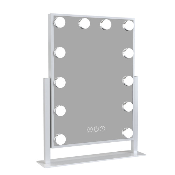 Ebern Designs Noranda Metal Square Makeup Mirror Wayfair